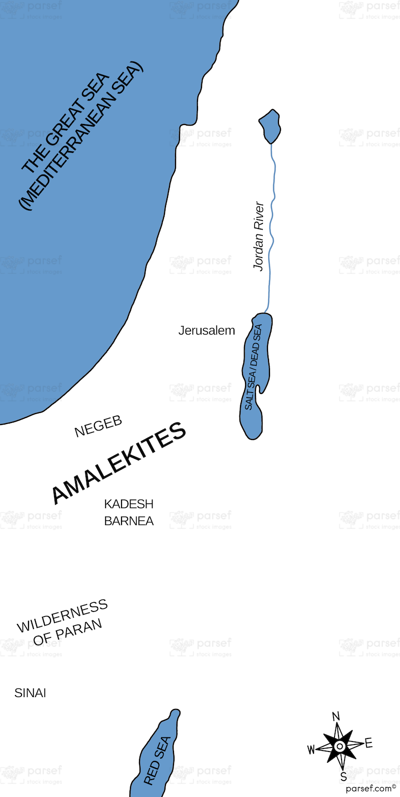 Amalekites Territory Map: A Historical Overview and Their Territory bible map