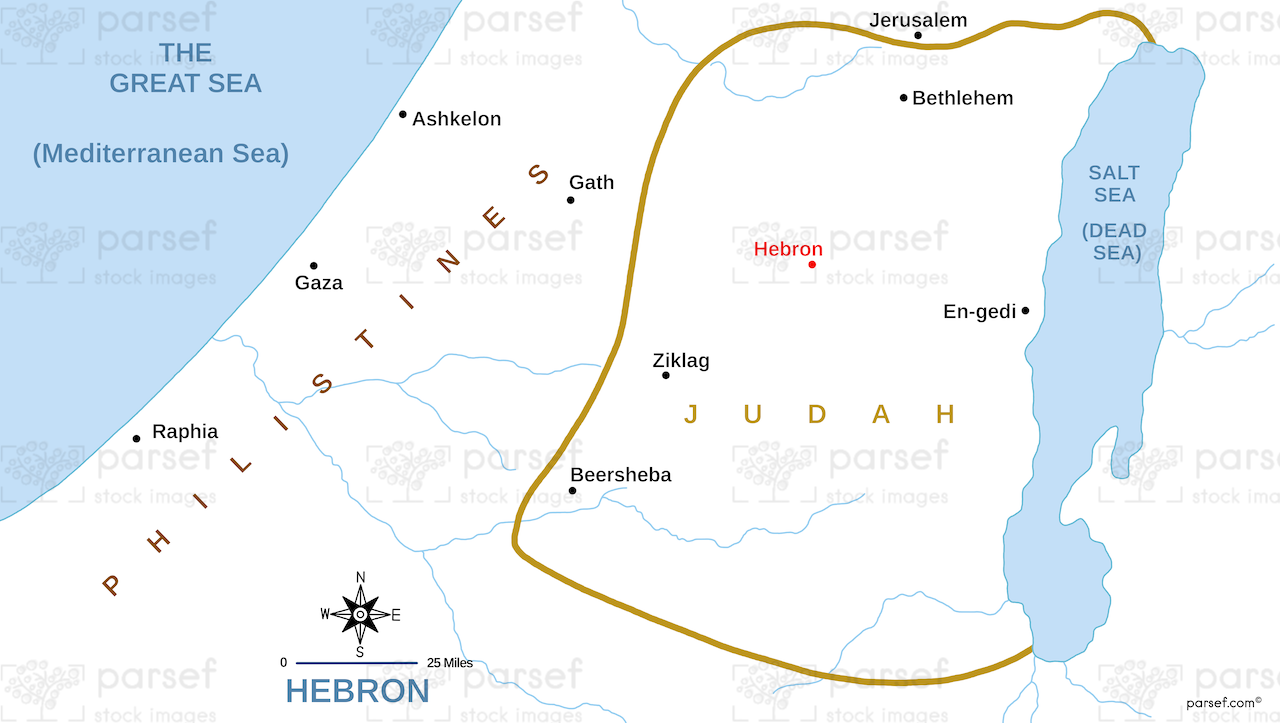 Hebron Map bible map